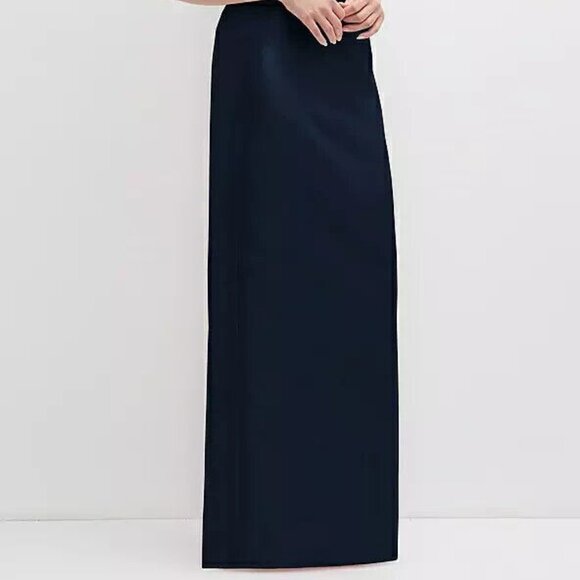 Alfred Sung Midnight Blue Flower One-Shoulder Column Gown D850 - Picture 4 of 6